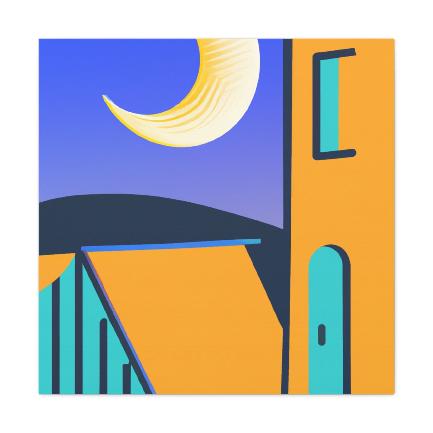 "Unwind Reflection - Midcentury" - Canvas