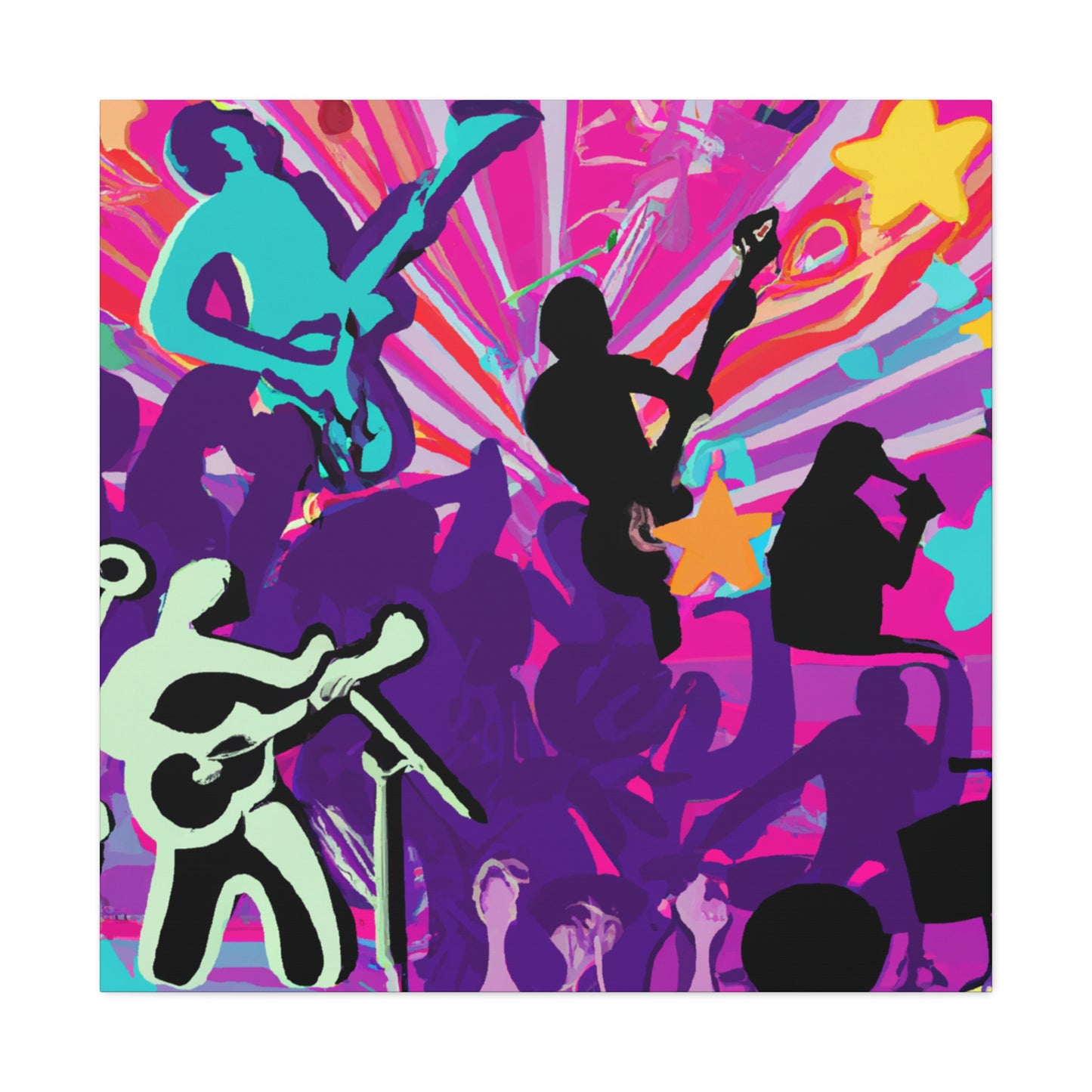 "American Beats - Retro Music" - Canvas