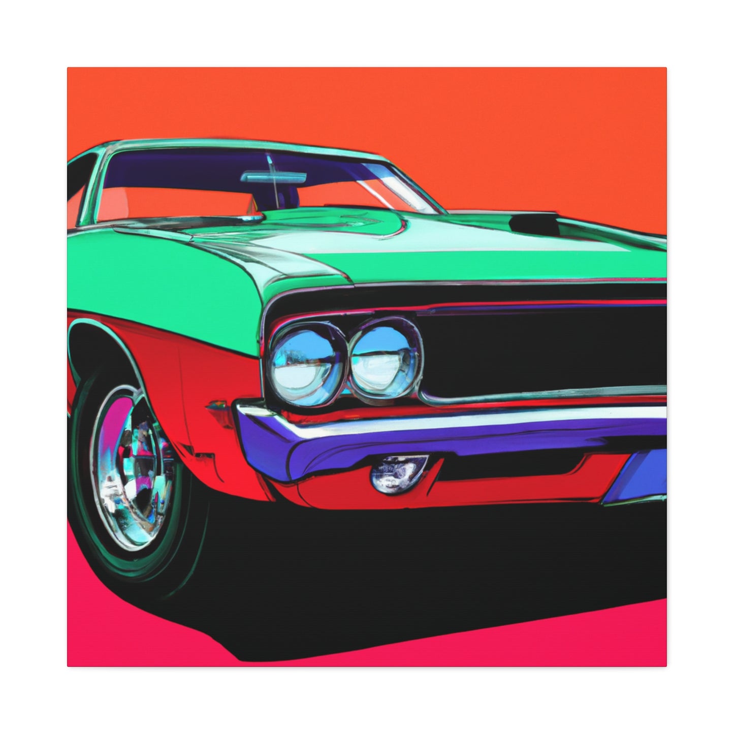 Blaze of Glory - Automobile - Canvas