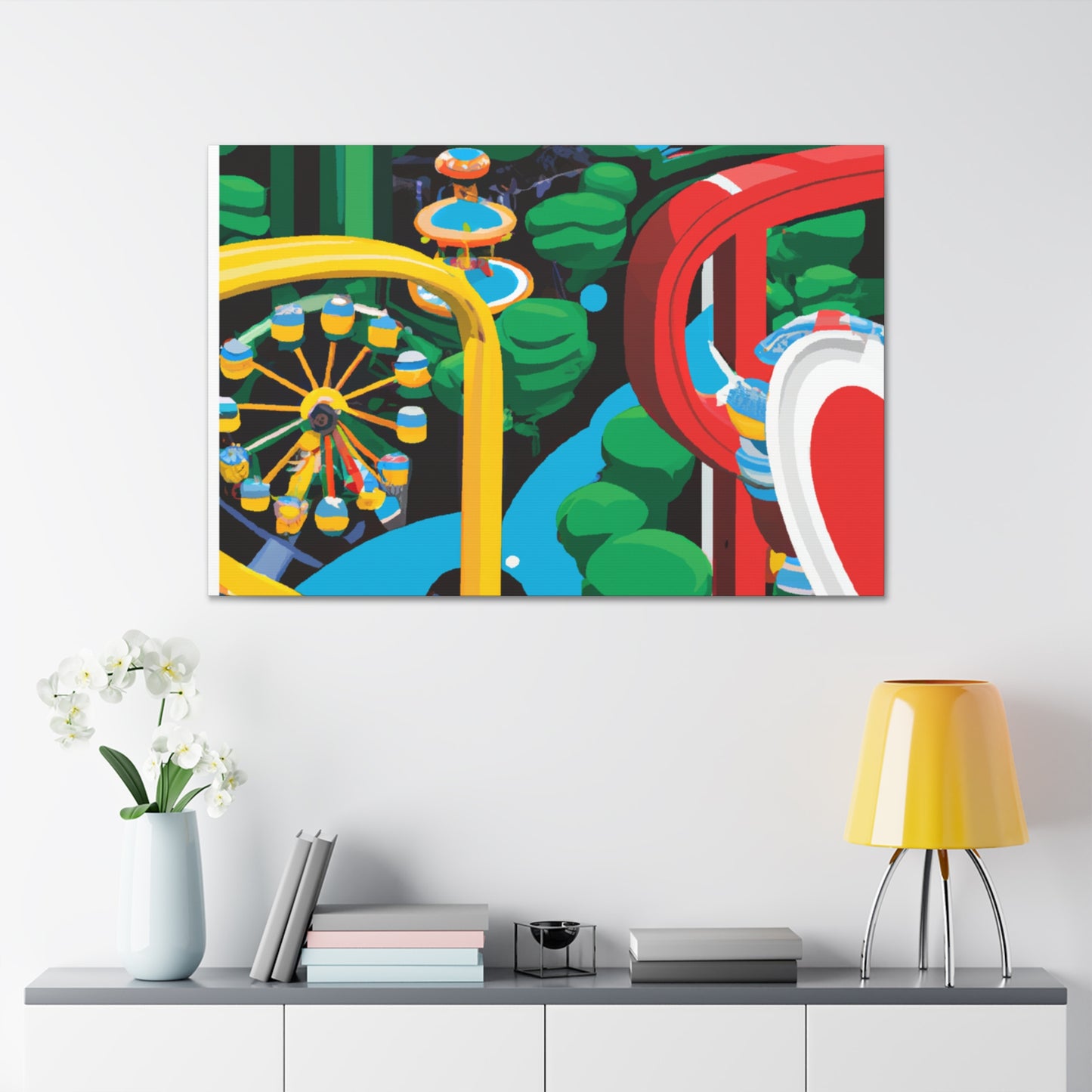 Sunburst Haven - Landscape - Amusement - Canvas