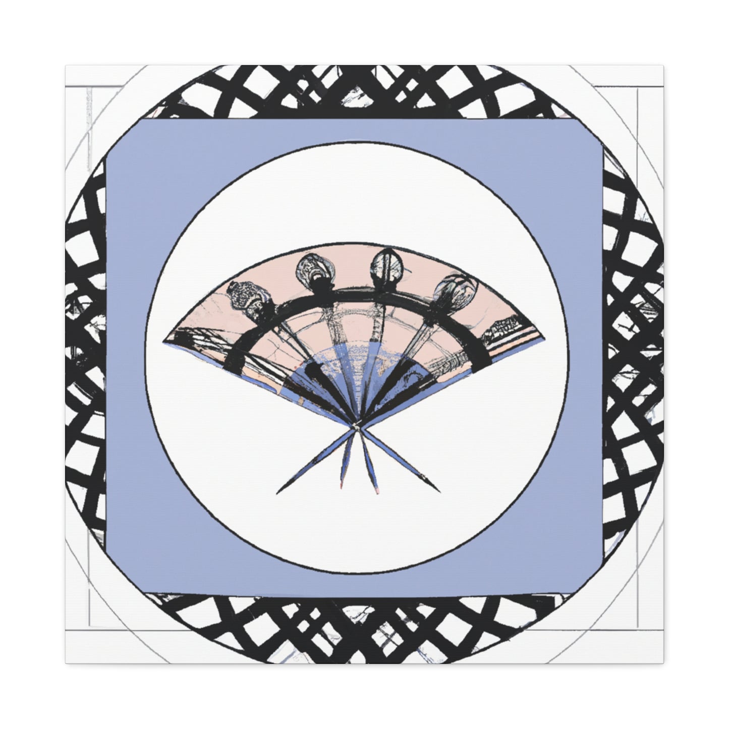 "Celestial Art Deco" - Art Deco Canvas