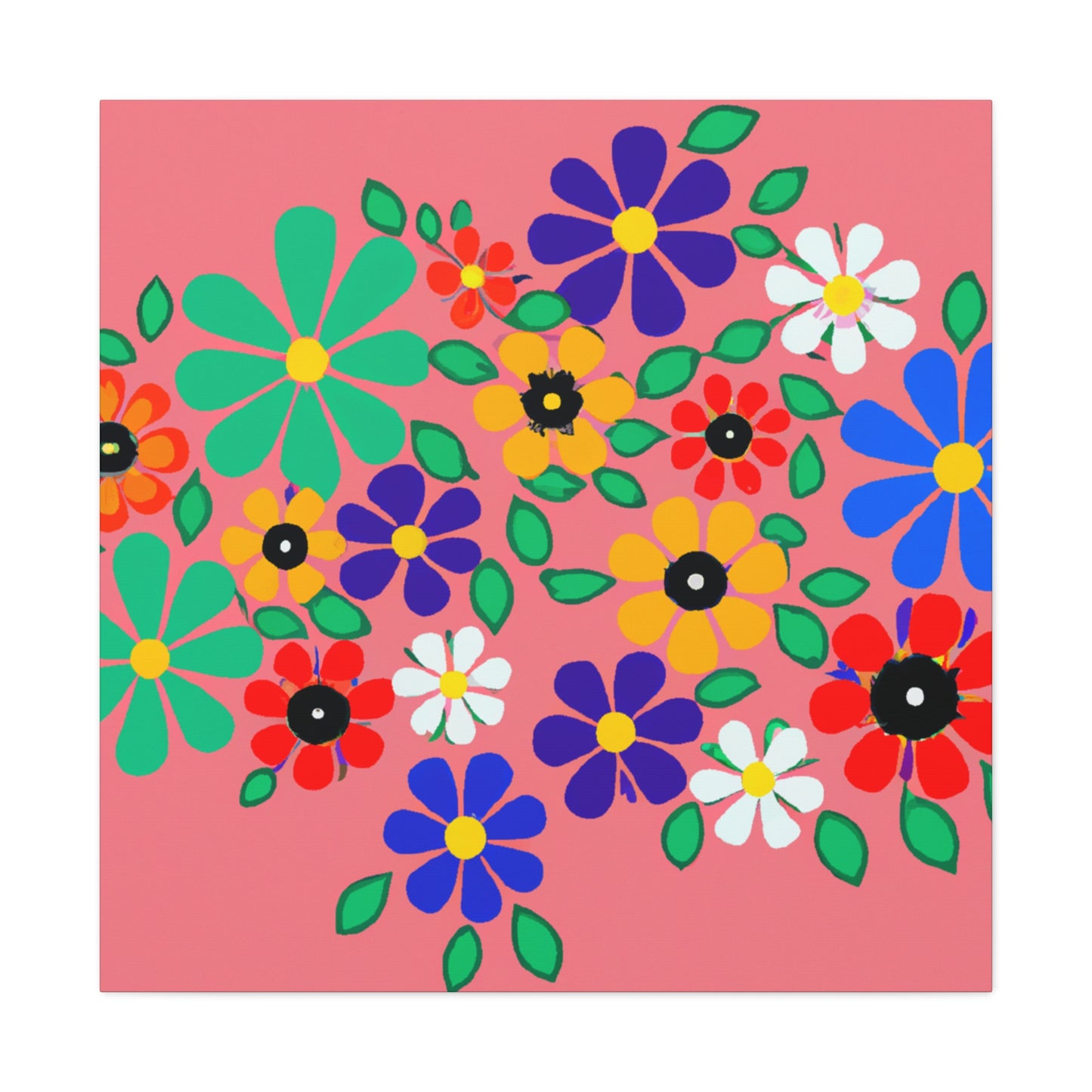 Primrose - Floral. - Canvas