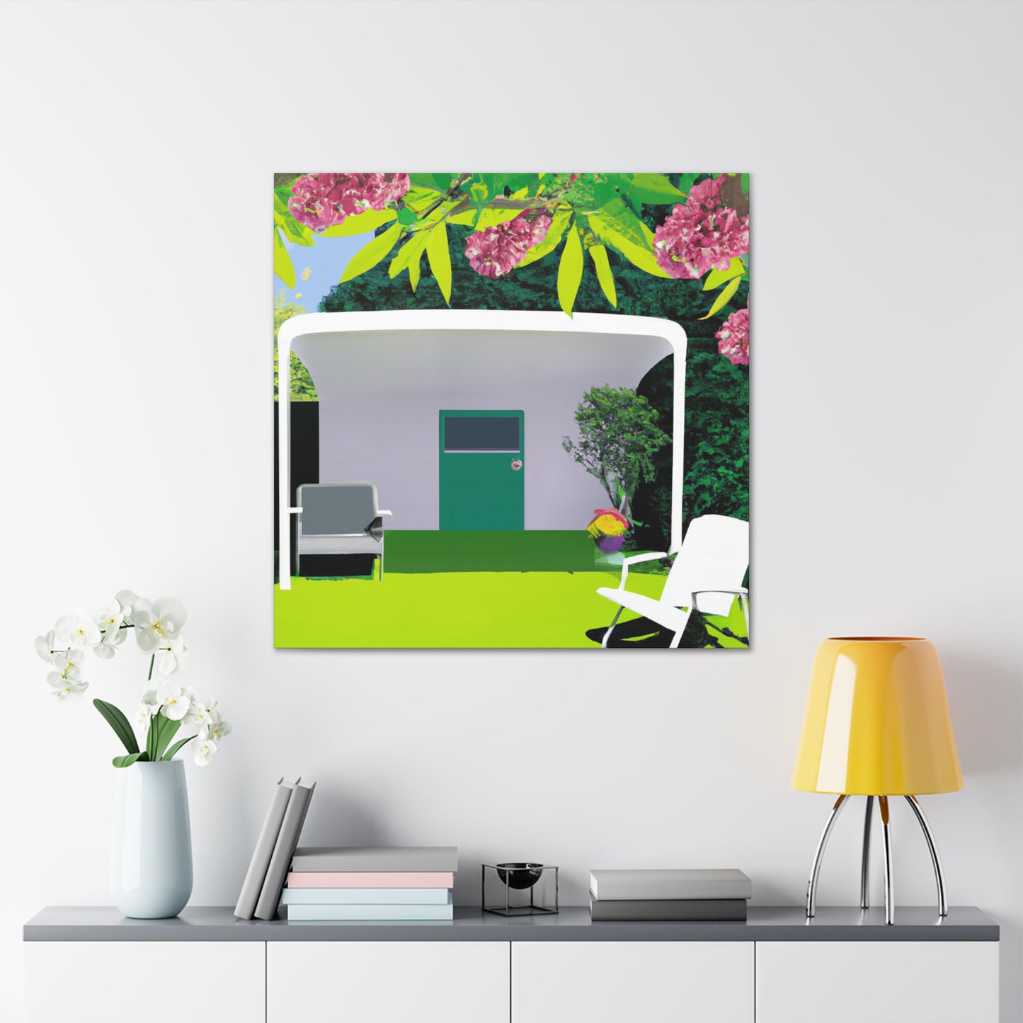 Vivid Vista - Midcentury - Canvas
