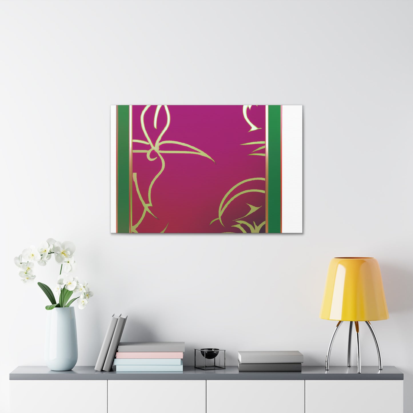 Pink Panel - Glass Canvas