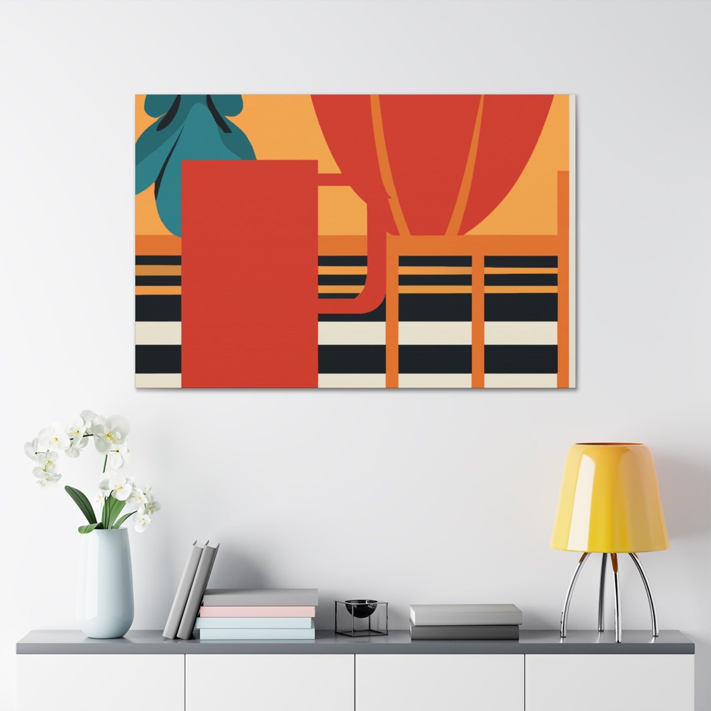 Orange Foxy. - Midcentury Canvas