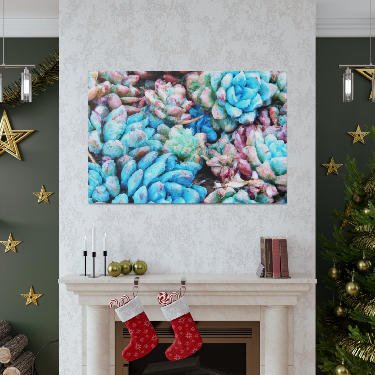 "Blooming Haven" - Canvas - Succulent
