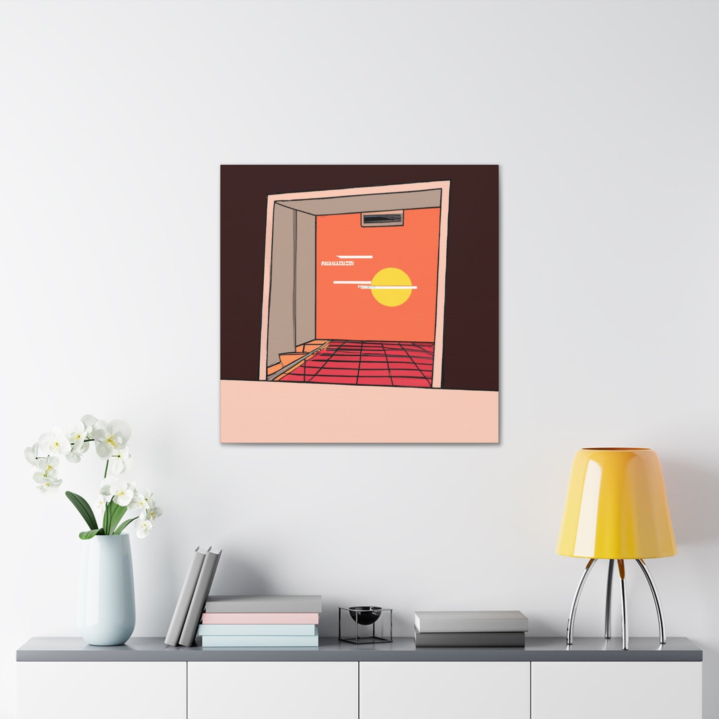 Retro Garden Glow - Midcentury - Canvas