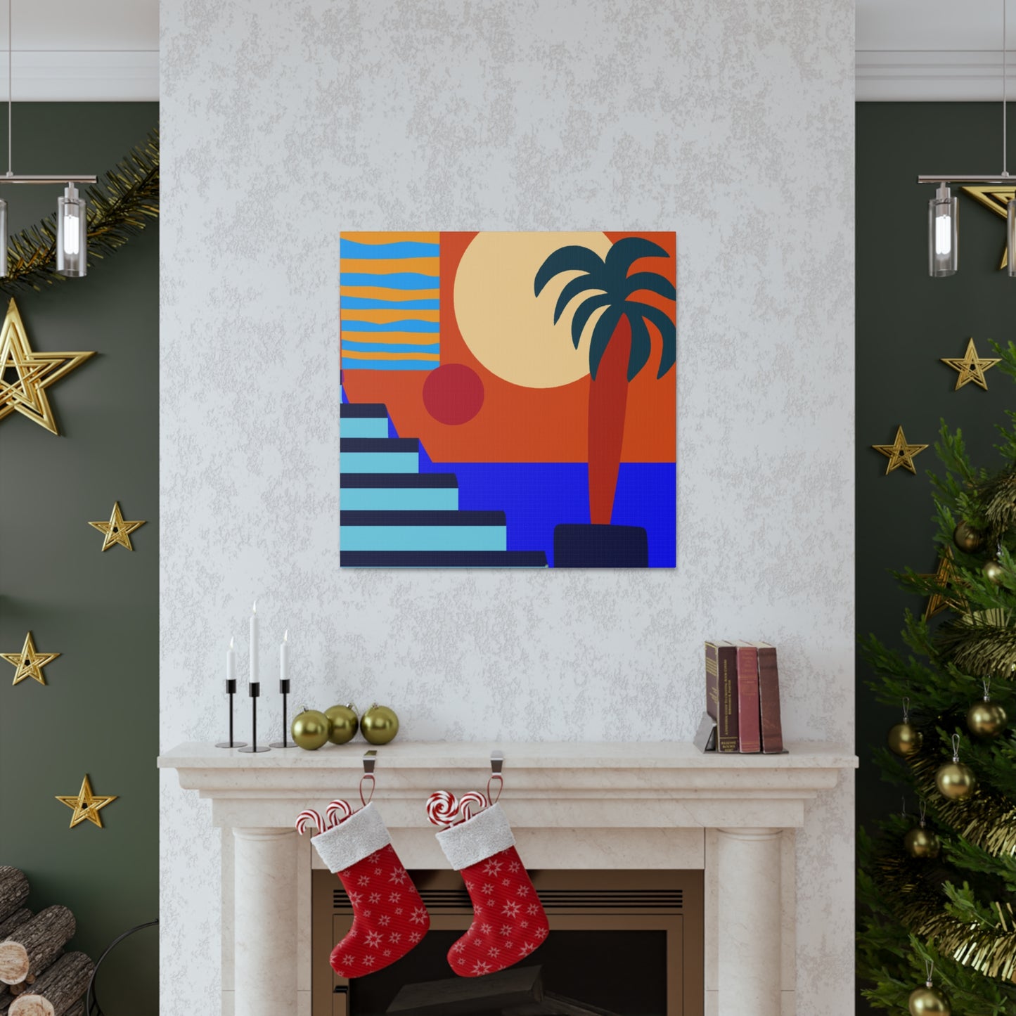 Orange Twitch - Midcentury Canvas