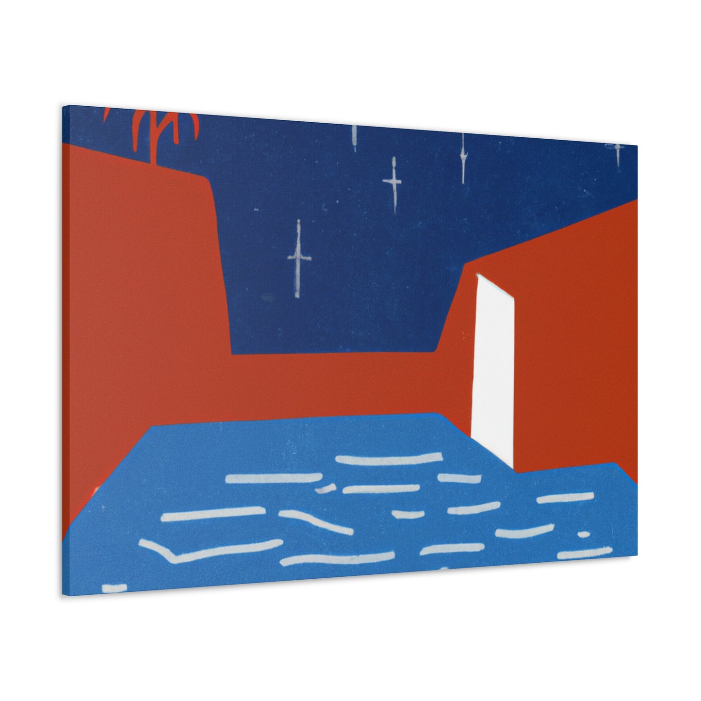 Muted Jazzscape - Midcentury - Canvas