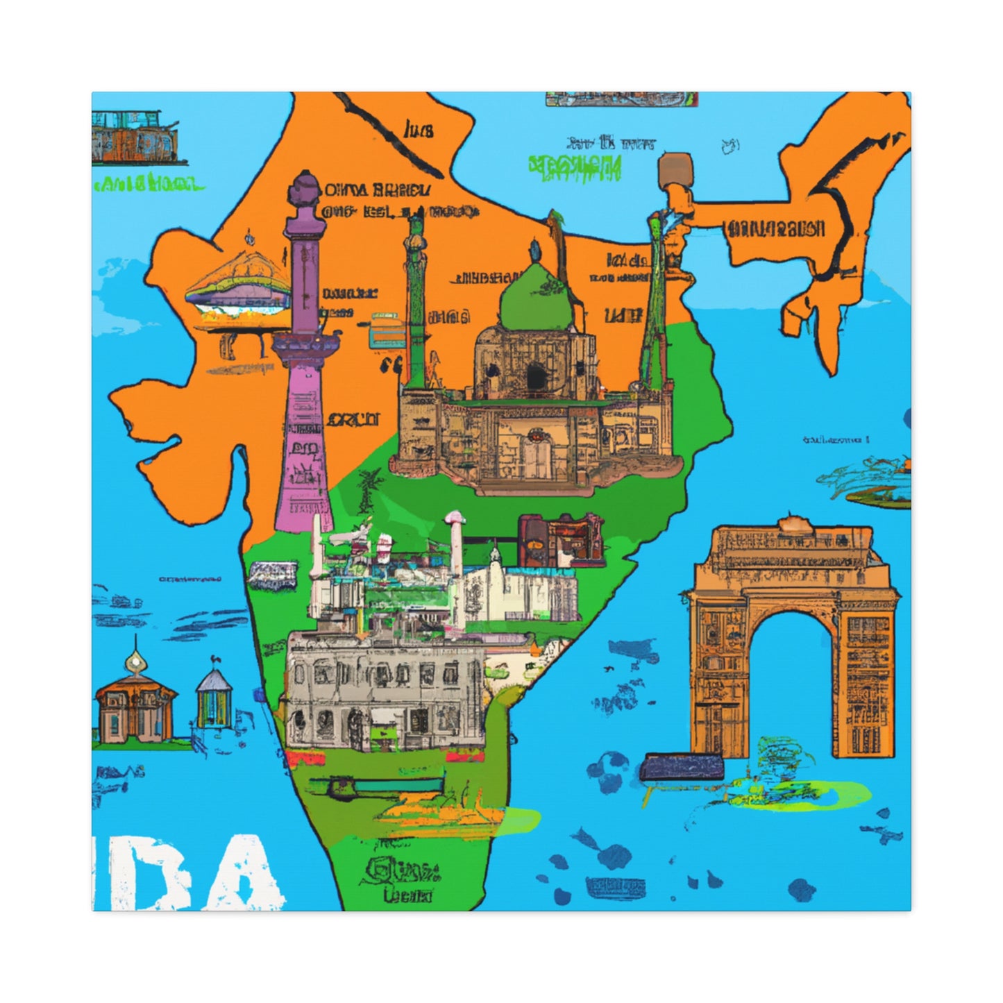 Aspiration - Destination India - Canvas