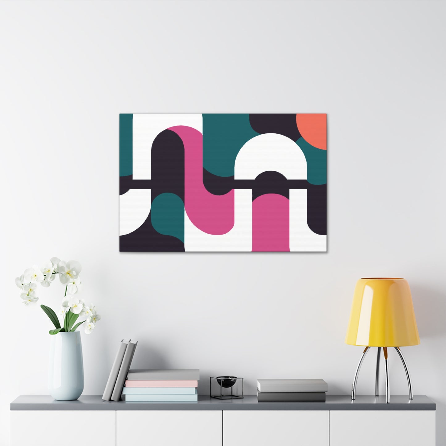 Dashing Squares - Midcentury - Canvas
