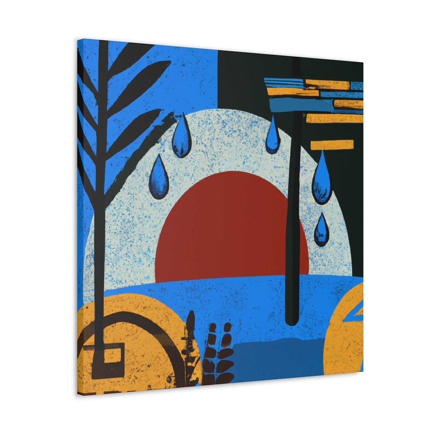 "Toned Angles- Midcentury" - Canvas