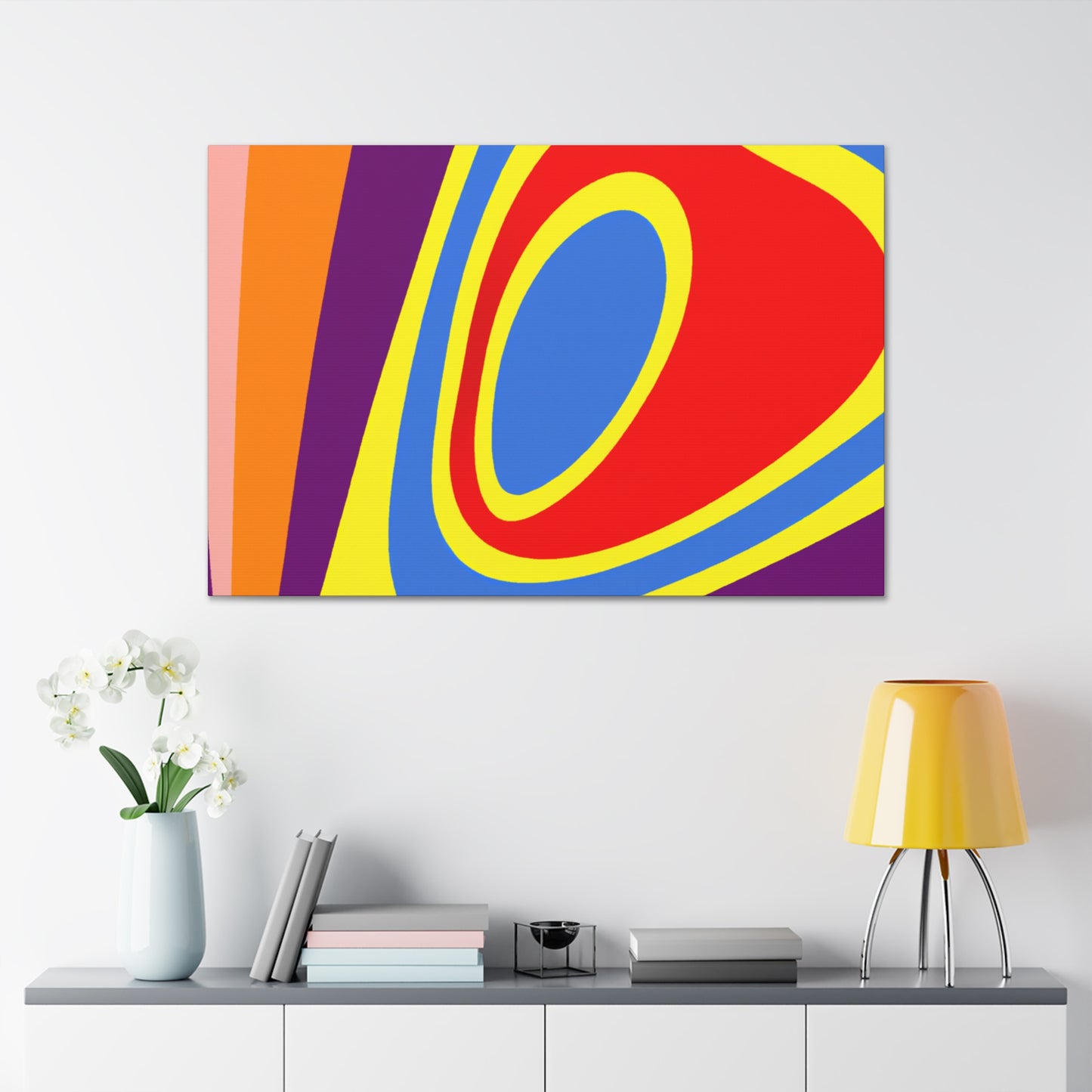 Aqua Sunray - Abstract - Canvas