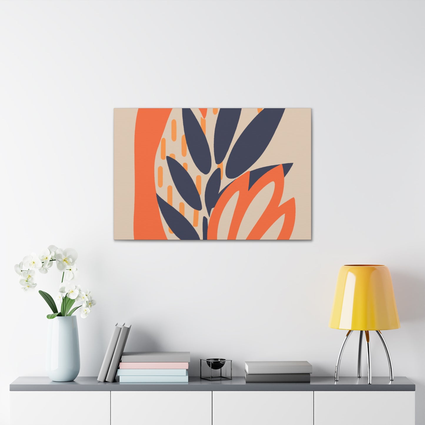 Blooming - Midcentury Floral Canvas