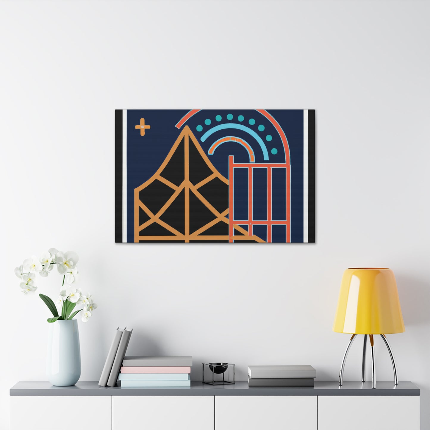 "Guiding Lights - Midcentury" - Canvas