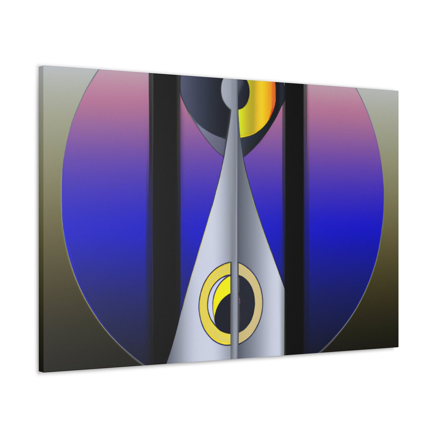 "The Gleaming Facades of Art Deco" - Retro Design Canvas