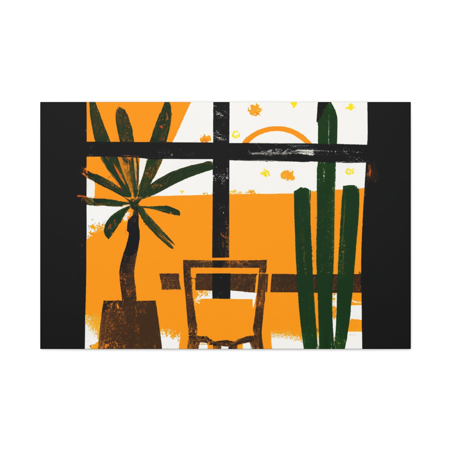 Striped Glaze- Midcentury - Canvas