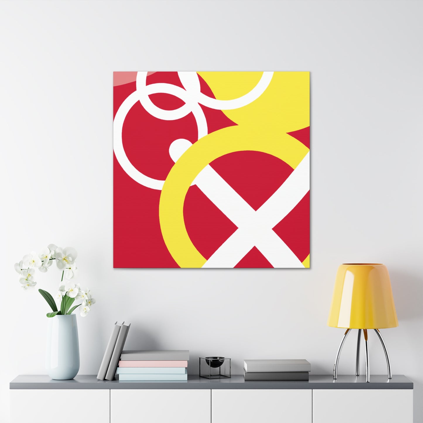 Modern Monochrome- Midcentury - Canvas