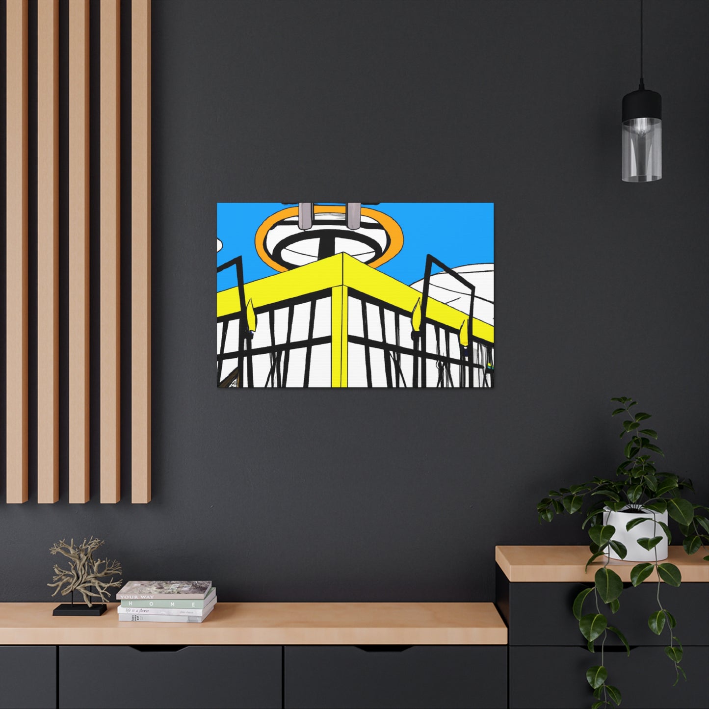 Tail-Spin Twist-n-Shout Dance Hall. - Canvas - Pop Art