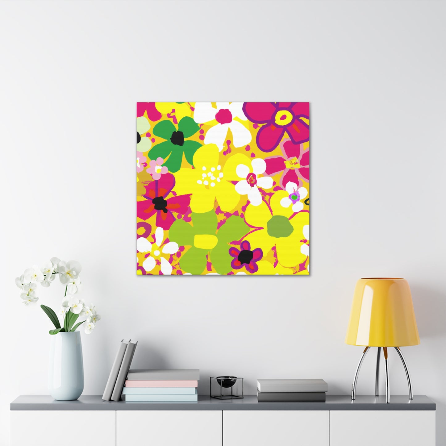 "The Magnificent Floral Symphony" - Canvas