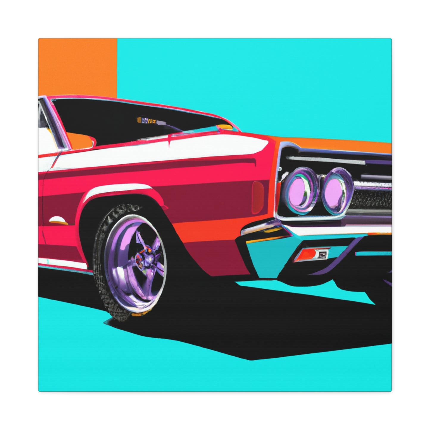 Fireball 500 - Automobile - Canvas