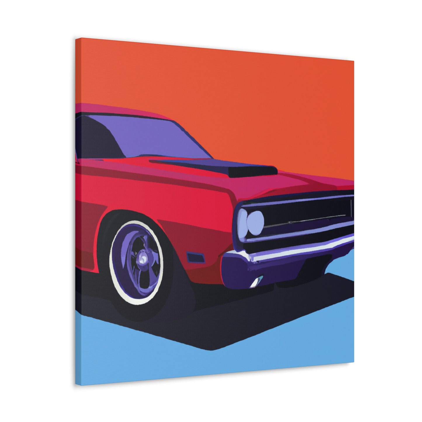 Retro Rocket - Automobile - Canvas