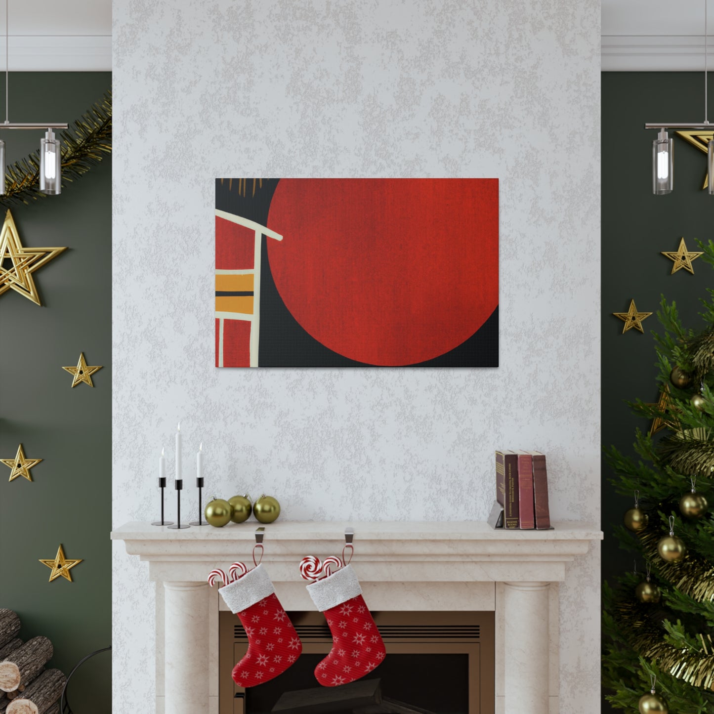 Sandyblaze Moon - Midcentury Canvas