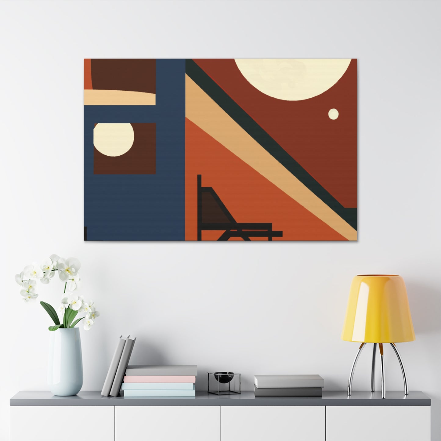 Atomic Wave - Midcentury - Canvas