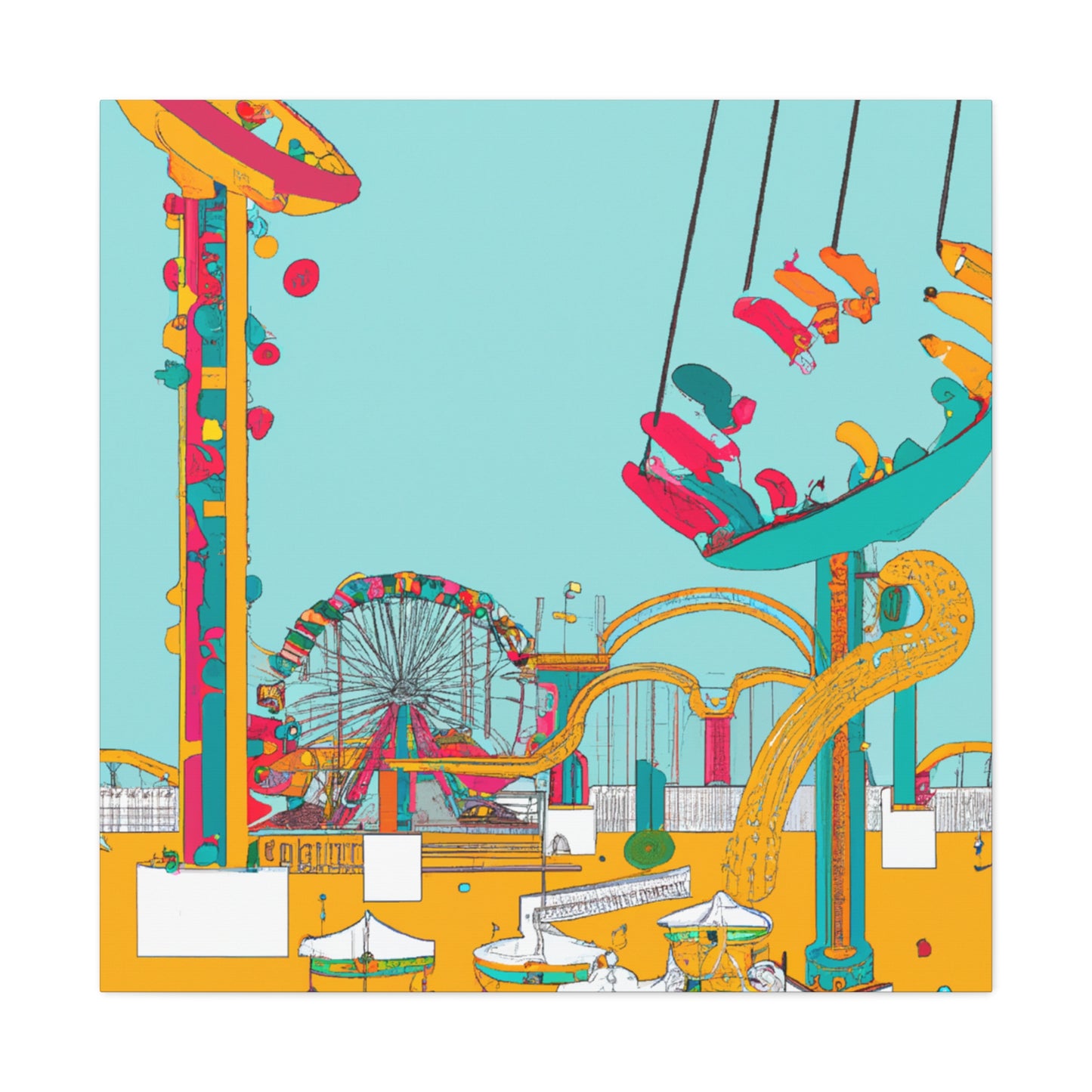 Kite Rush - Amusement - Canvas