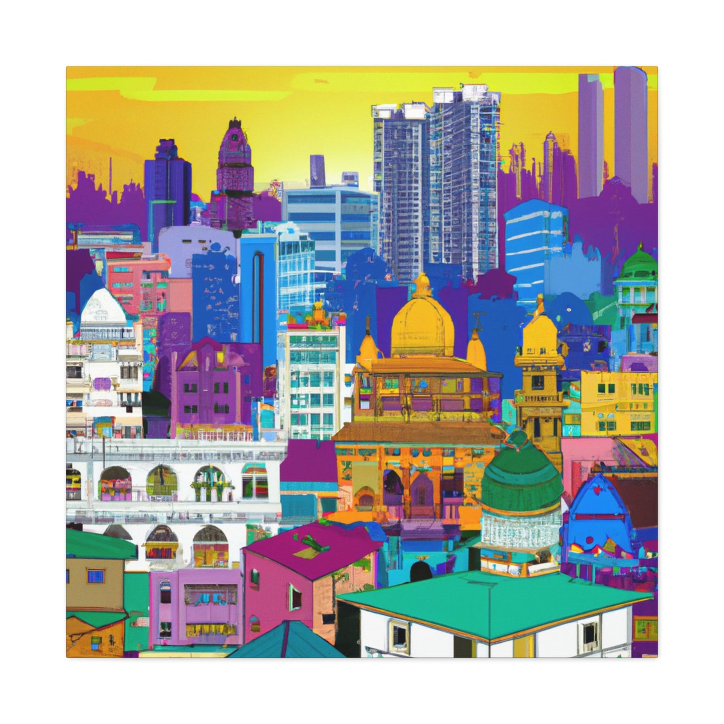 Taj Mahal - Destination India. - Canvas