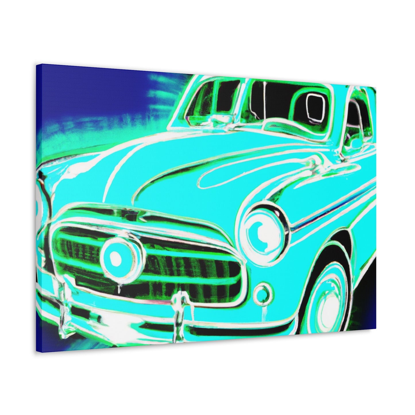 "Retro Rev-Up" - Automobile Canvas