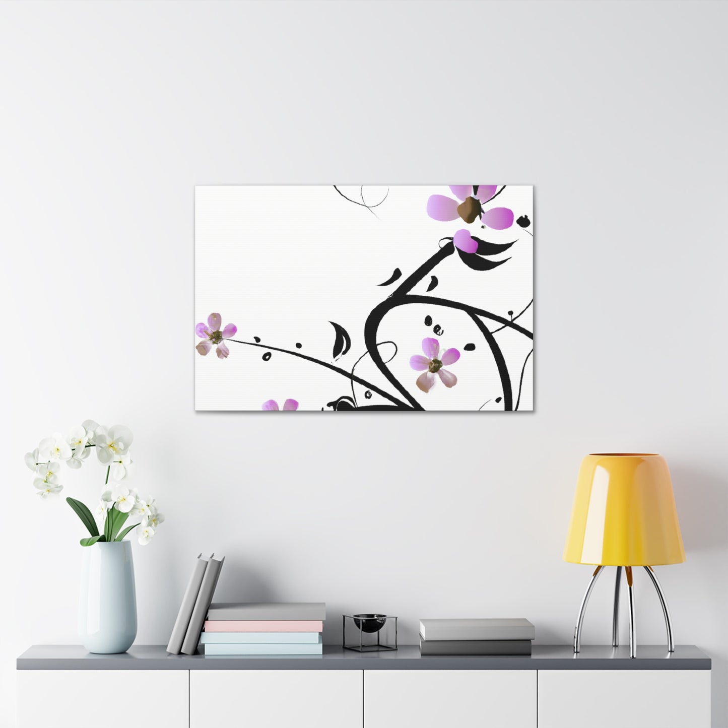 Carnation Cascade - Floral - Canvas