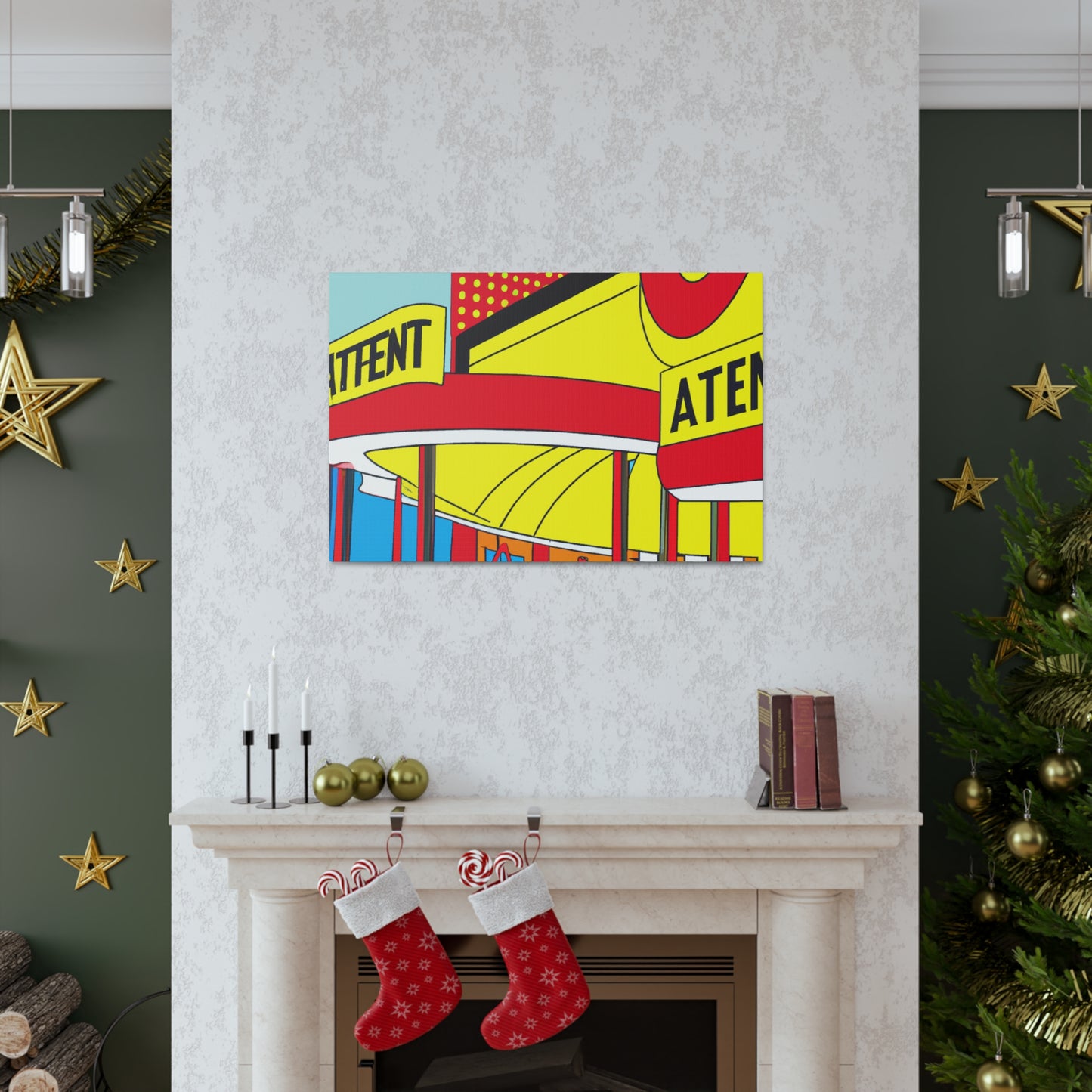 Retro-o-rama Amusement Arcade. - Architectural Canvas Pop Art