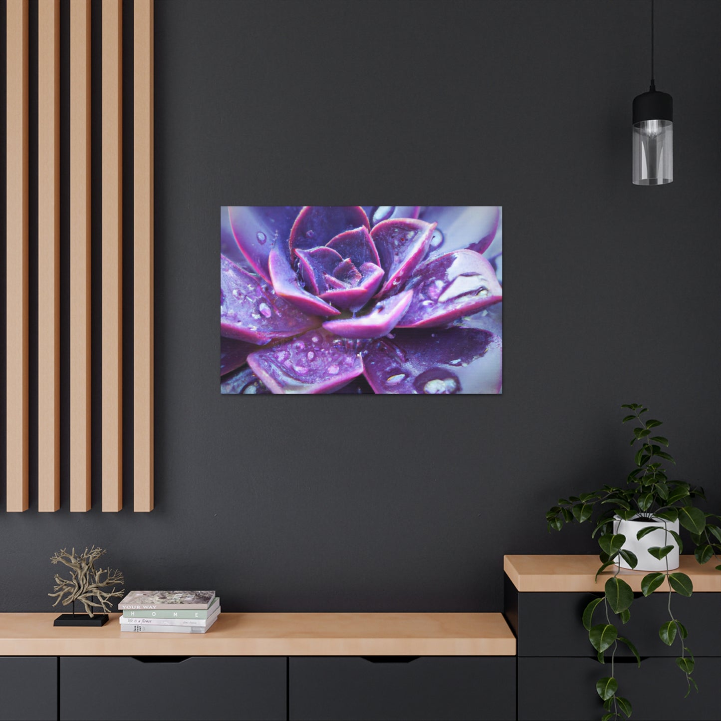 Purple Splendor - Canvas - Succulent