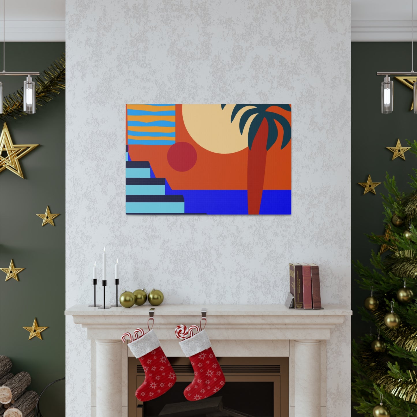 Orange Twitch - Midcentury Canvas