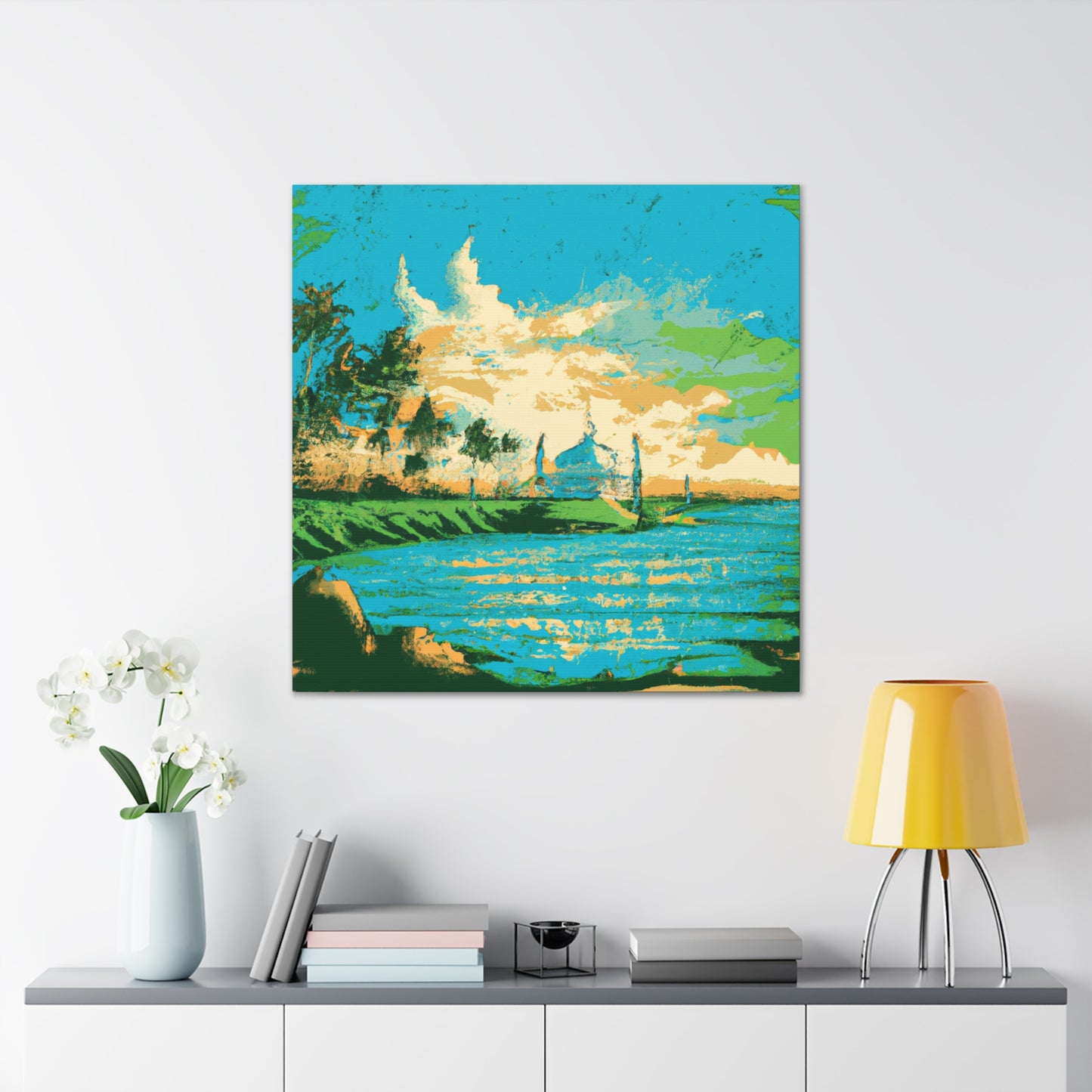 Bustling India - Destination India - Canvas