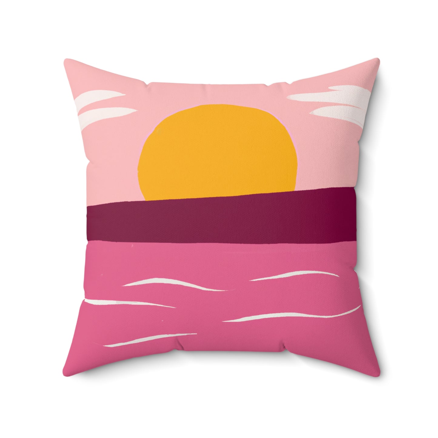 Spun Polyester Square Pillow