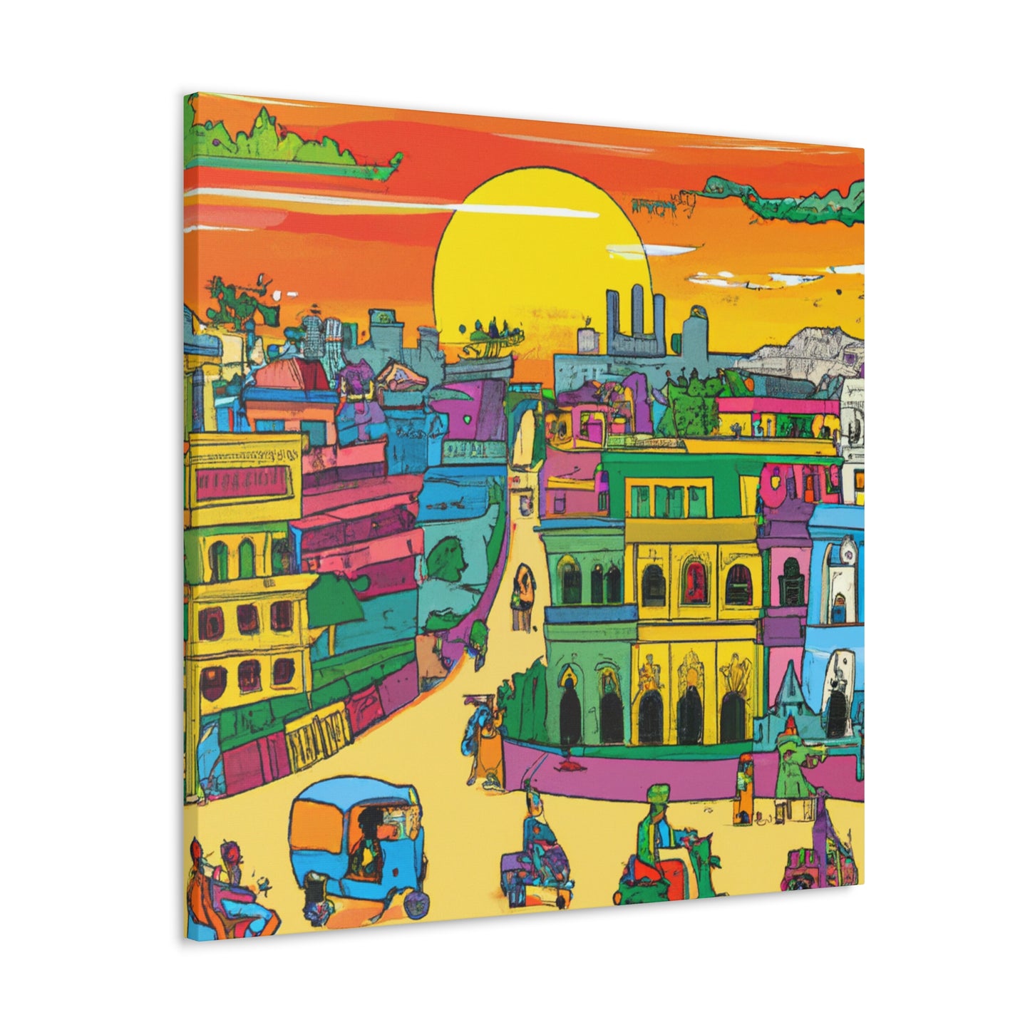 Mahabharata Mountain Range - Destination India - Canvas