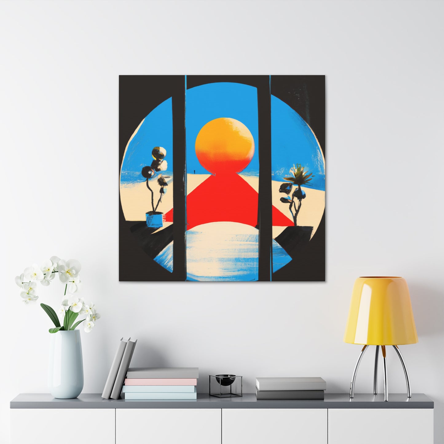 Vigilant Flow- Midcentury - Canvas