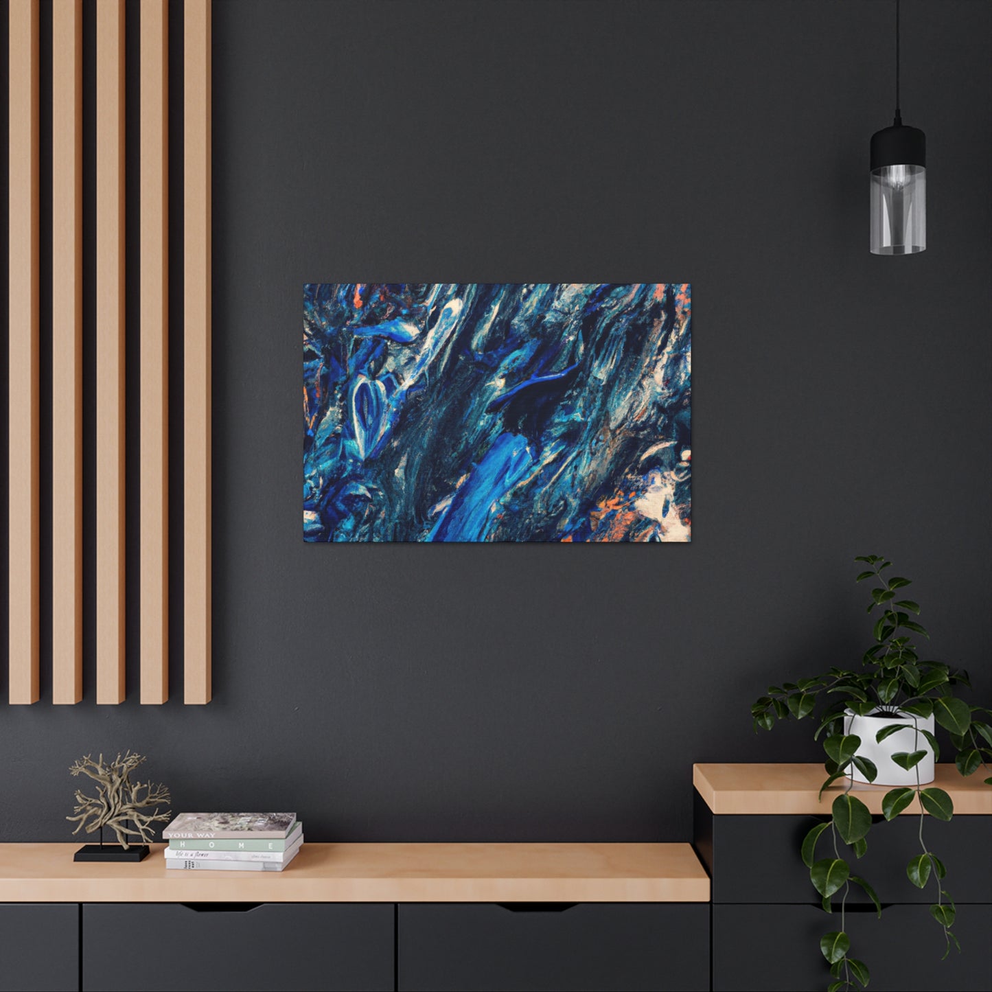 Icey Flow- Abstract Canvas