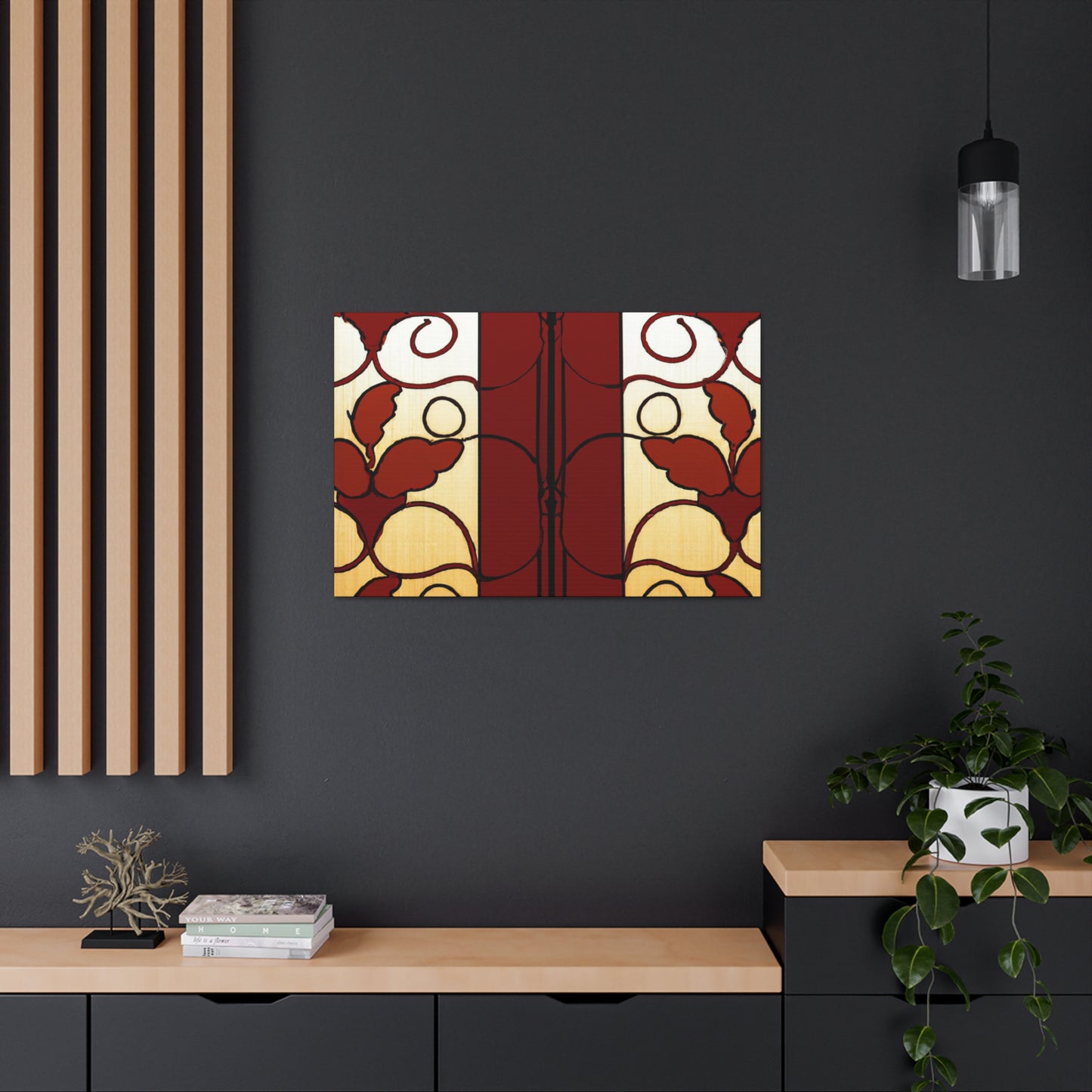 Fall Leaf - Glass Canvas