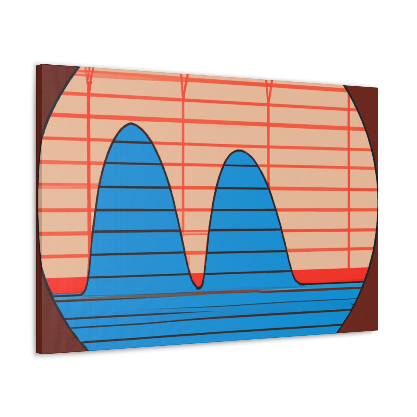 Peaks- Midcentury Canvas