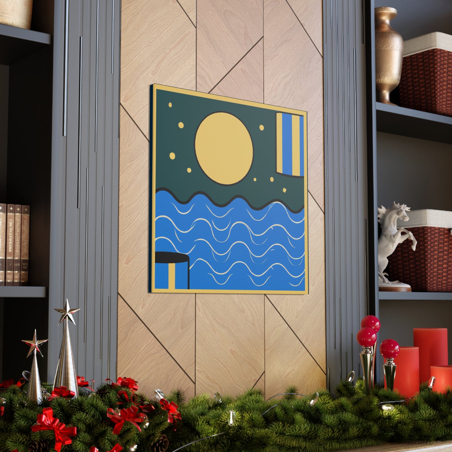 Agua - Midcentury Canvas