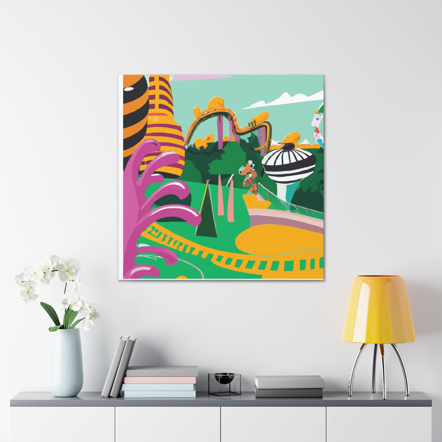 Verdant Valleyscape - Amusement - Canvas