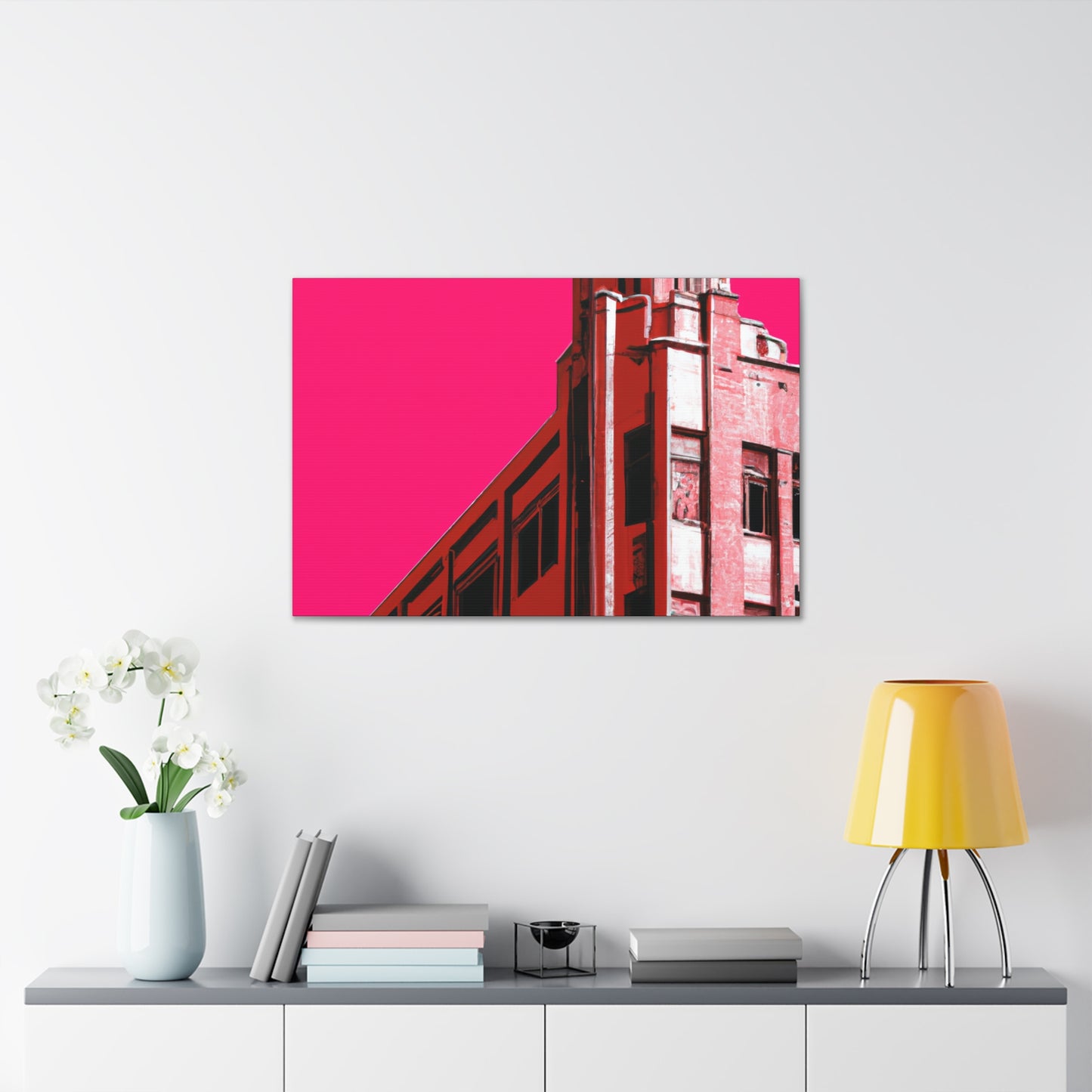 Straightup Splendor - The Visually Stunning Symmetry of Art Deco Architectural. - Canvas