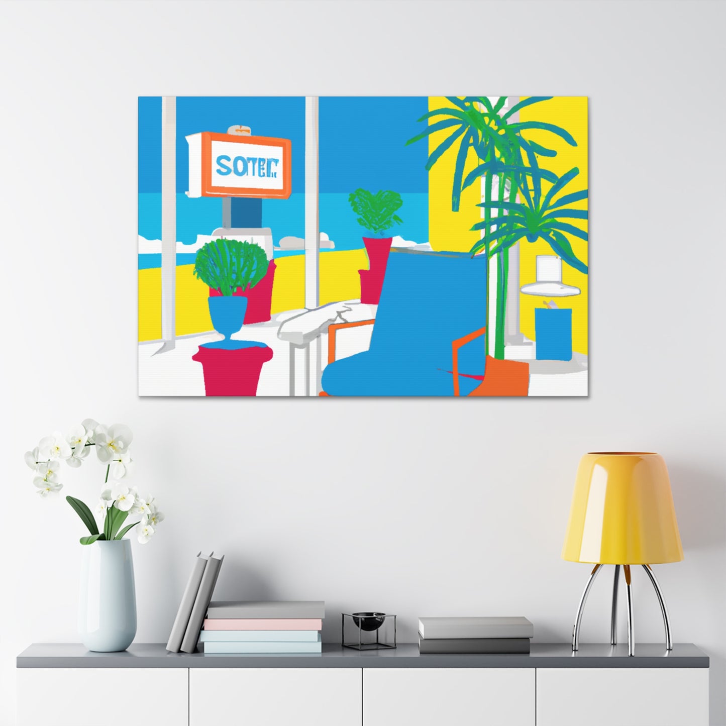 Twisted Archways- Midcentury - Canvas