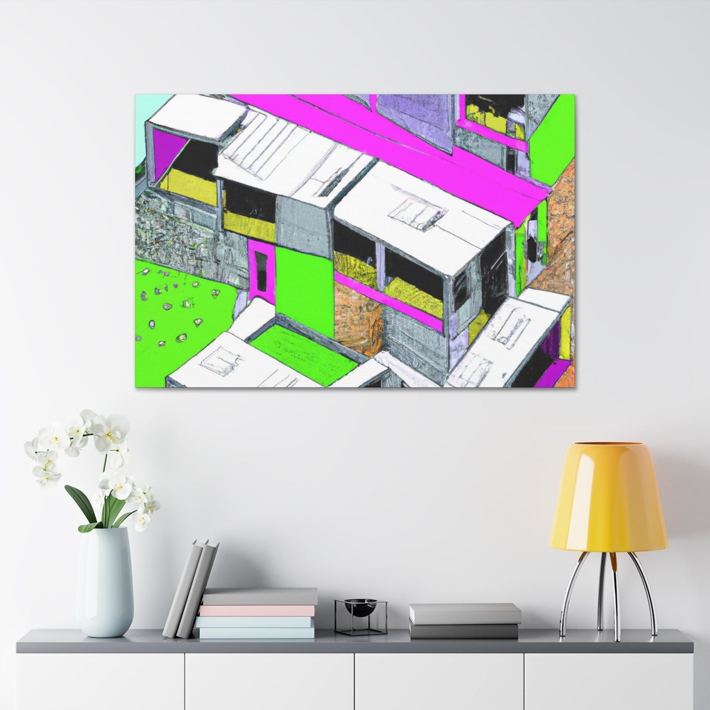 Glowing Home - Canvas - Architectural