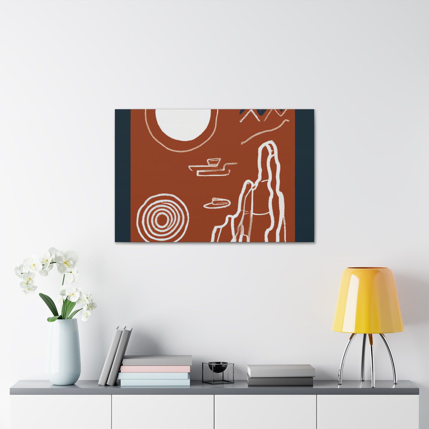 "Specklefluff" - Midcentury Canvas