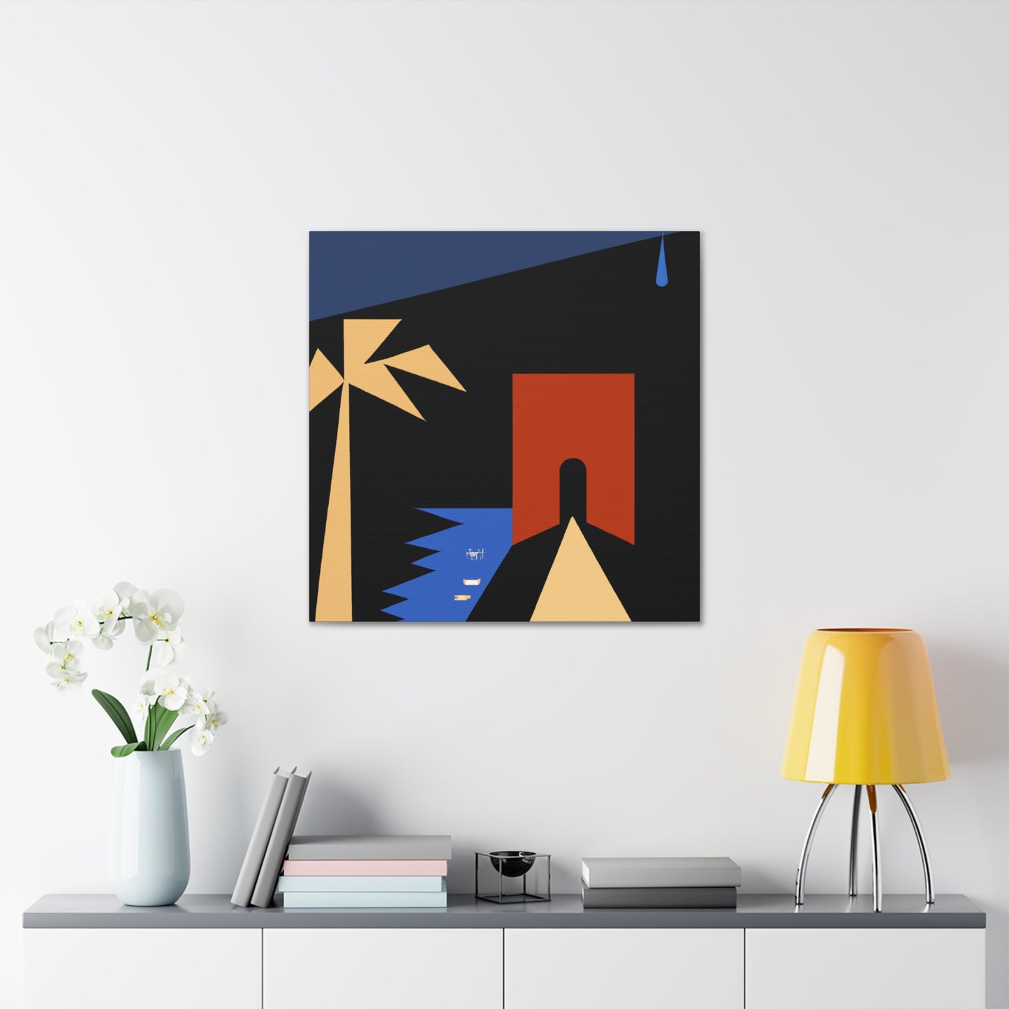 Musing Peaks - Midcentury - Canvas