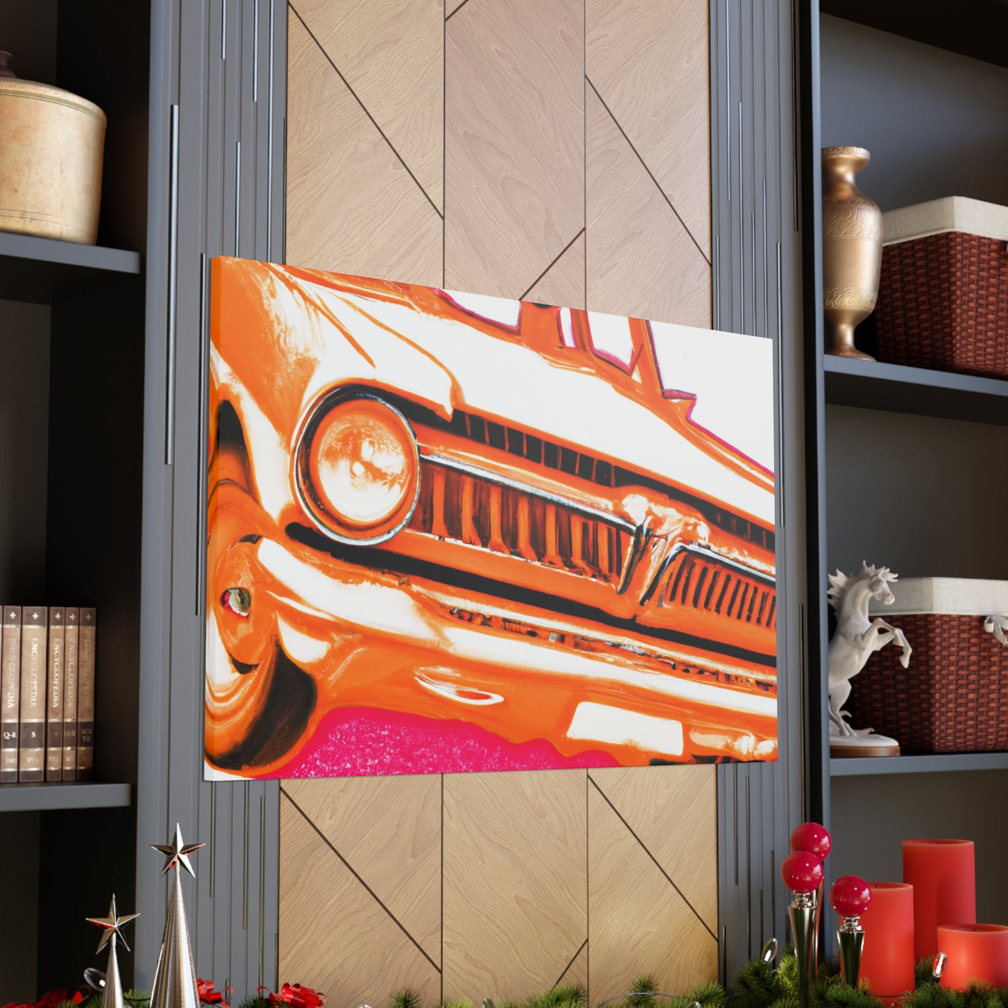 "Classic Car Curtains" - Automobile Canvas